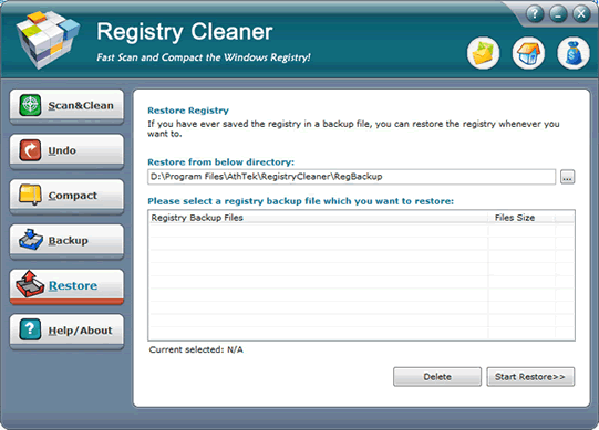 Registry Restore